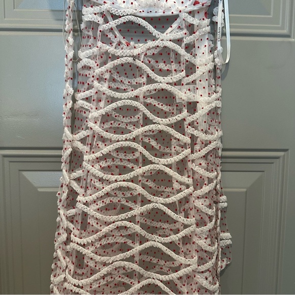 NWT For Love & Lemons Giada Sheer Polka Dot Maxi Dress - Matching Panty Size XXS - Picture 7 of 12
